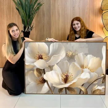 Quadro Decorativo Pintura Floral