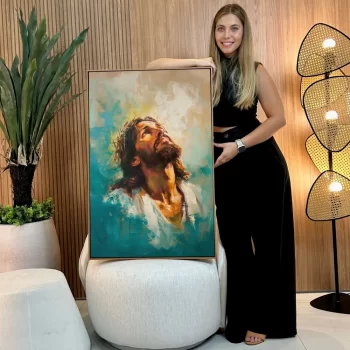 Quadro Decorativo Pintura De Jesus