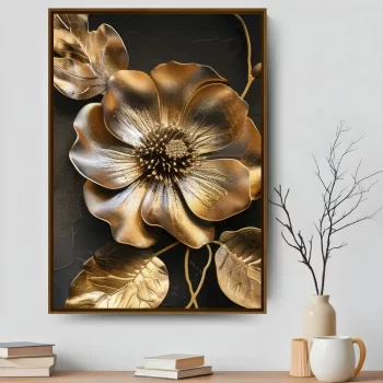 Quadro Decorativo Coleção Floral Black ll