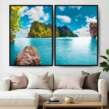 Kit Quadro Decorativo Landscape In Thailand I