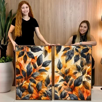 Kit Quadro Decorativo Folhas I