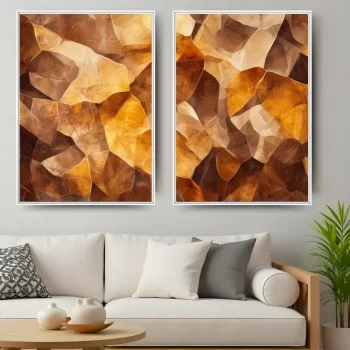 Kit Quadro Decorativo Abstrato Stone I
