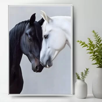 Quadro Decorativo Dupla De Cavalos II