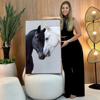 Quadro Decorativo Dupla De Cavalos II