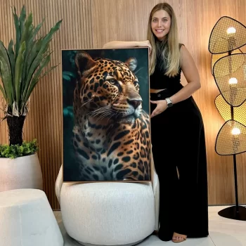 Quadro Decorativo Onça Pintada