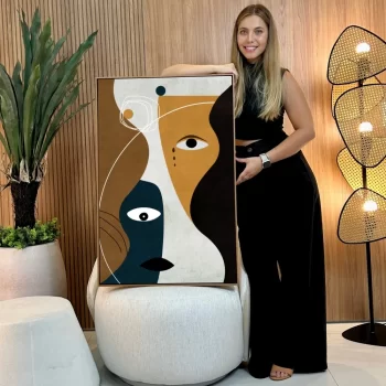 Quadro Decorativo Faces Abstratas