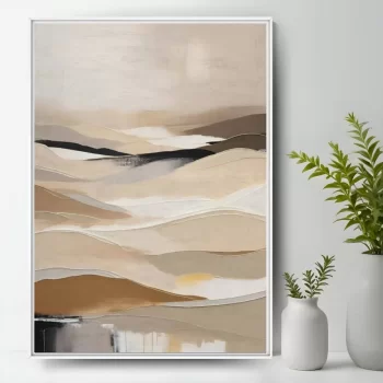 Quadro Decorativo Abstrato Neutro III