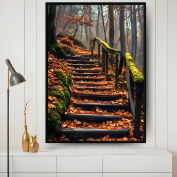 Quadro Decorativo Escada Rústica