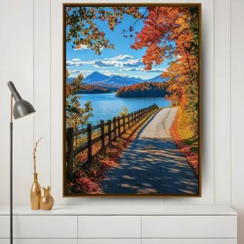 Quadro Decorativo Paisagem De Inverno