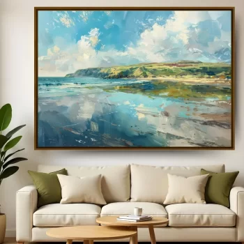 Quadro Decorativo Pintura Oceano III
