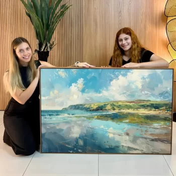 Quadro Decorativo Pintura Oceano III