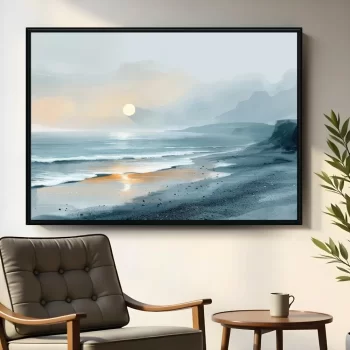Quadro Decorativo Pintura Oceano IV