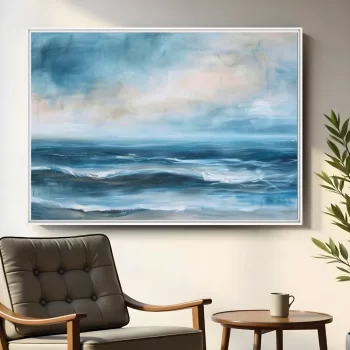 Quadro Decorativo Pintura Oceano V
