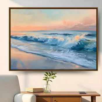 Quadro Decorativo Pintura Oceano VI