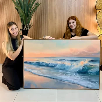 Quadro Decorativo Pintura Oceano VI
