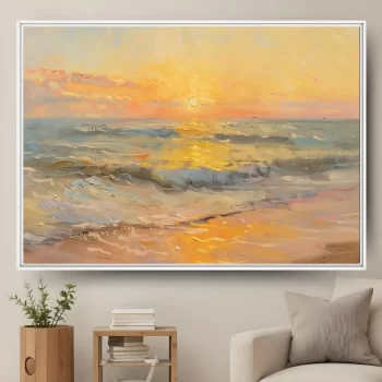 Quadro Decorativo Pintura Oceano VII