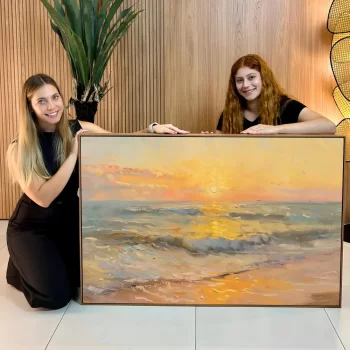 Quadro Decorativo Pintura Oceano VII