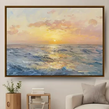 Quadro Decorativo Pintura Oceano VIII