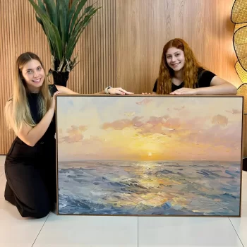 Quadro Decorativo Pintura Oceano VIII
