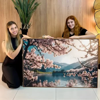 Quadro Decorativo Ipê Rosa