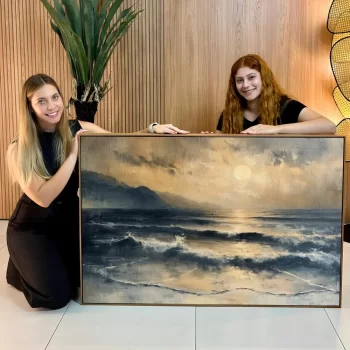 Quadro Decorativo Pintura Oceano IX