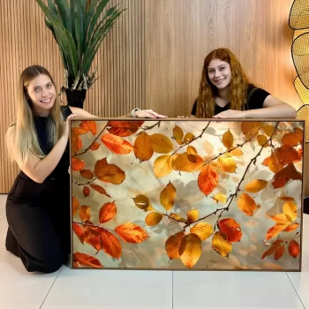 Quadro Decorativo Folhas Outonadas IV