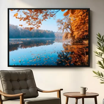 Quadro Decorativo  Lago De Outono II