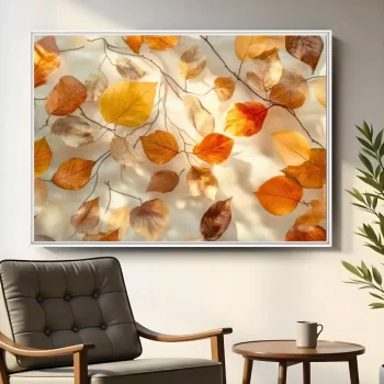 Quadro Decorativo Folhas Outonadas V