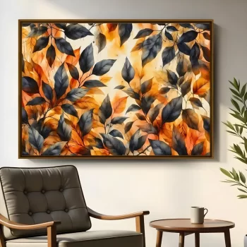 Quadro Decorativo  Folhas II