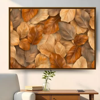 Quadro Decorativo Folhas Outonadas IV