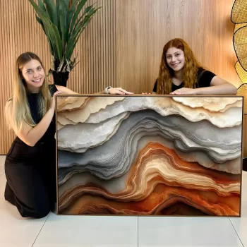 Quadro Decorativo Rochas Abstratas