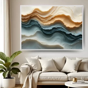 Quadro Decorativo Abstrato Curvas Iluminadas
