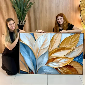 Quadro Decorativo Pintual Floral Color