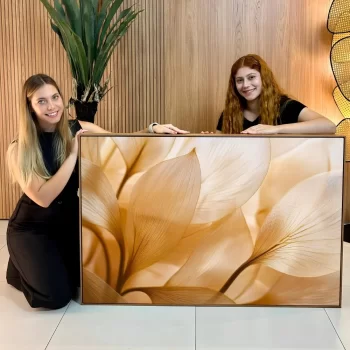 Quadro Decorativo Floral Clean