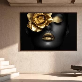Quadro Decorativo Mulher Gold II
