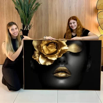 Quadro Decorativo Mulher Gold II