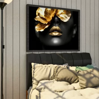 Quadro Decorativo Mulher Gold III