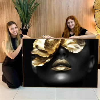 Quadro Decorativo Mulher Gold III