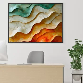 Quadro Decorativo Novas Ondas Abstratas