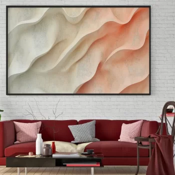Quadro Decorativo Abstrato Clean Rosa