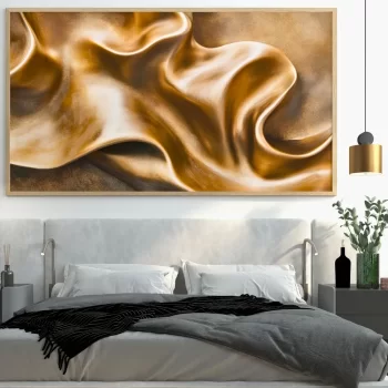 Quadro Decorativo Movimentos Dourados