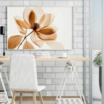 Quadro Decorativo Floral Tons Terrosos Neutro I