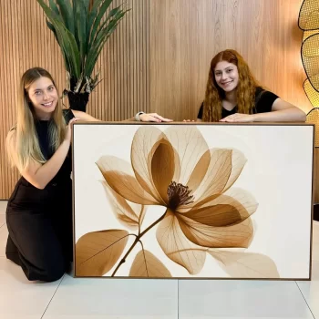 Quadro Decorativo Floral Tons Terrosos Neutro I