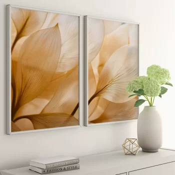 Kit Quadro Decorativo Floral Clean