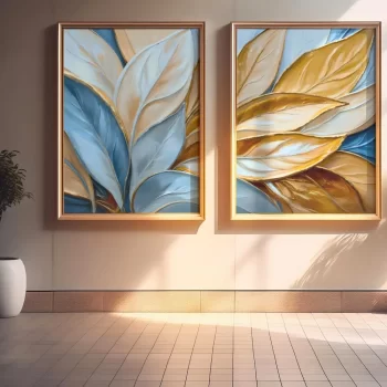 Kit Quadro Decorativo Pintual Floral Color