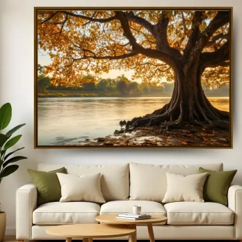 Quadro Decorativo Árvore De Outono