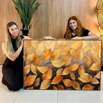 Quadro Decorativo Folhas Soltas