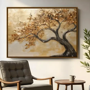 Quadro Decorativo Árvore Rústica