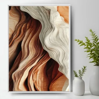 Quadro Decorativo Abstrato Contínuo