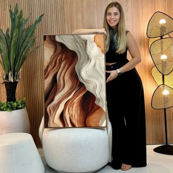 Quadro Decorativo Abstrato Contínuo